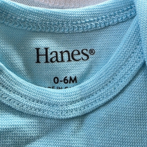 🔥5 FOR $25🔥NWOT 6 Pack Bundle Hanes Short Sleeve Onesies, 0-6M - Picture 7 of 14